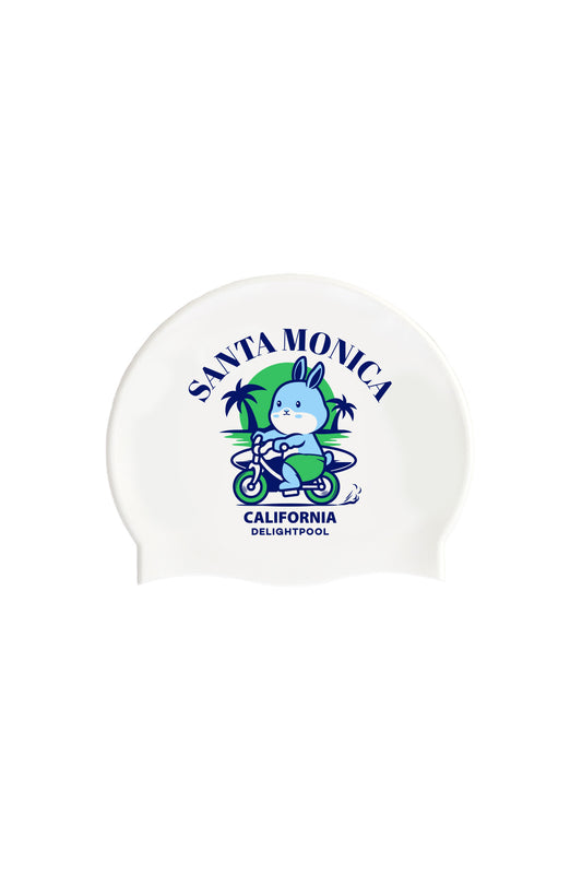 Bunny Surf swim cap - Green