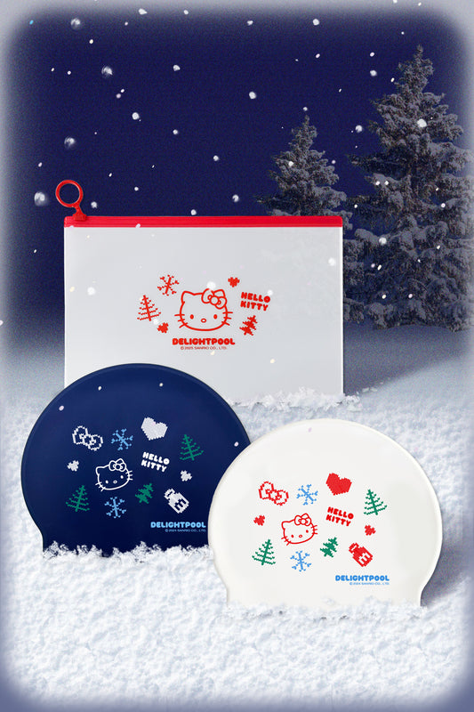 ホリデー セーター マジック スイムキャップ - ネイビー