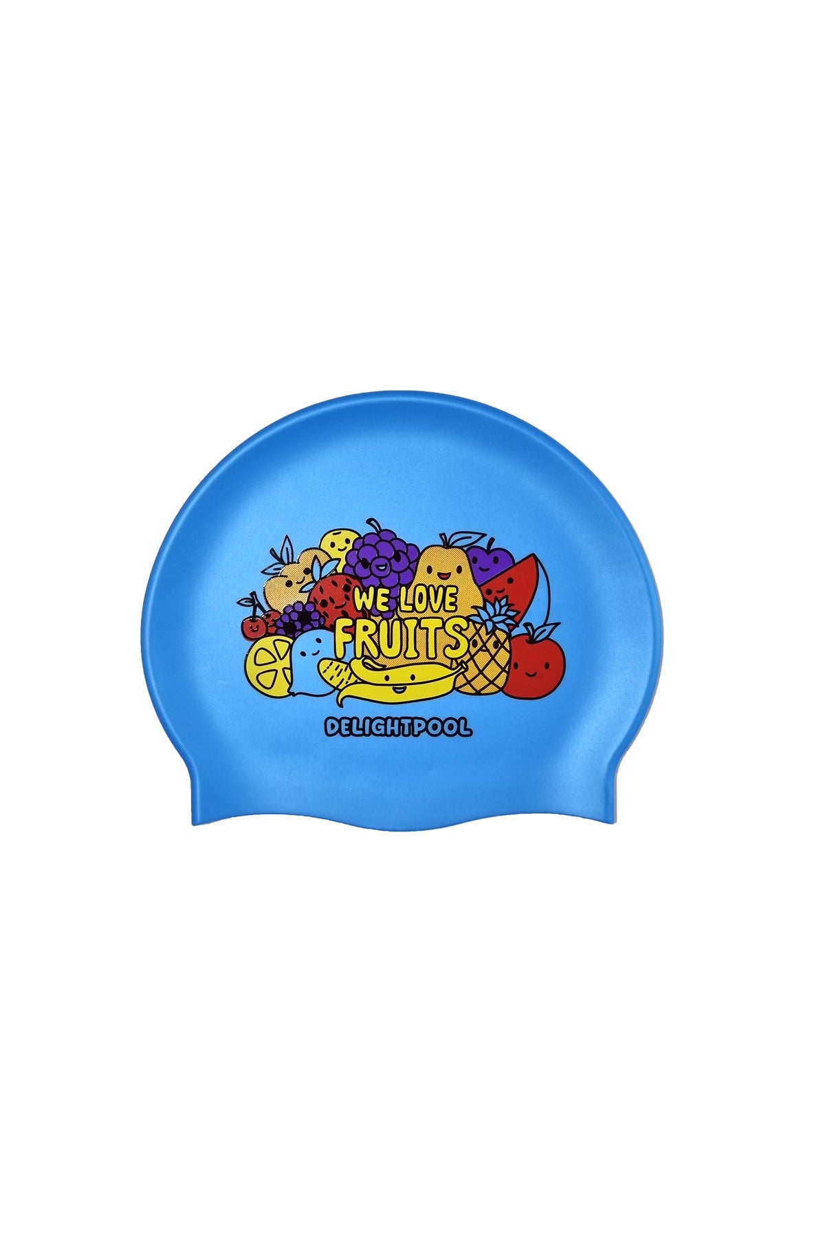 We love fruits swim cap - Blue