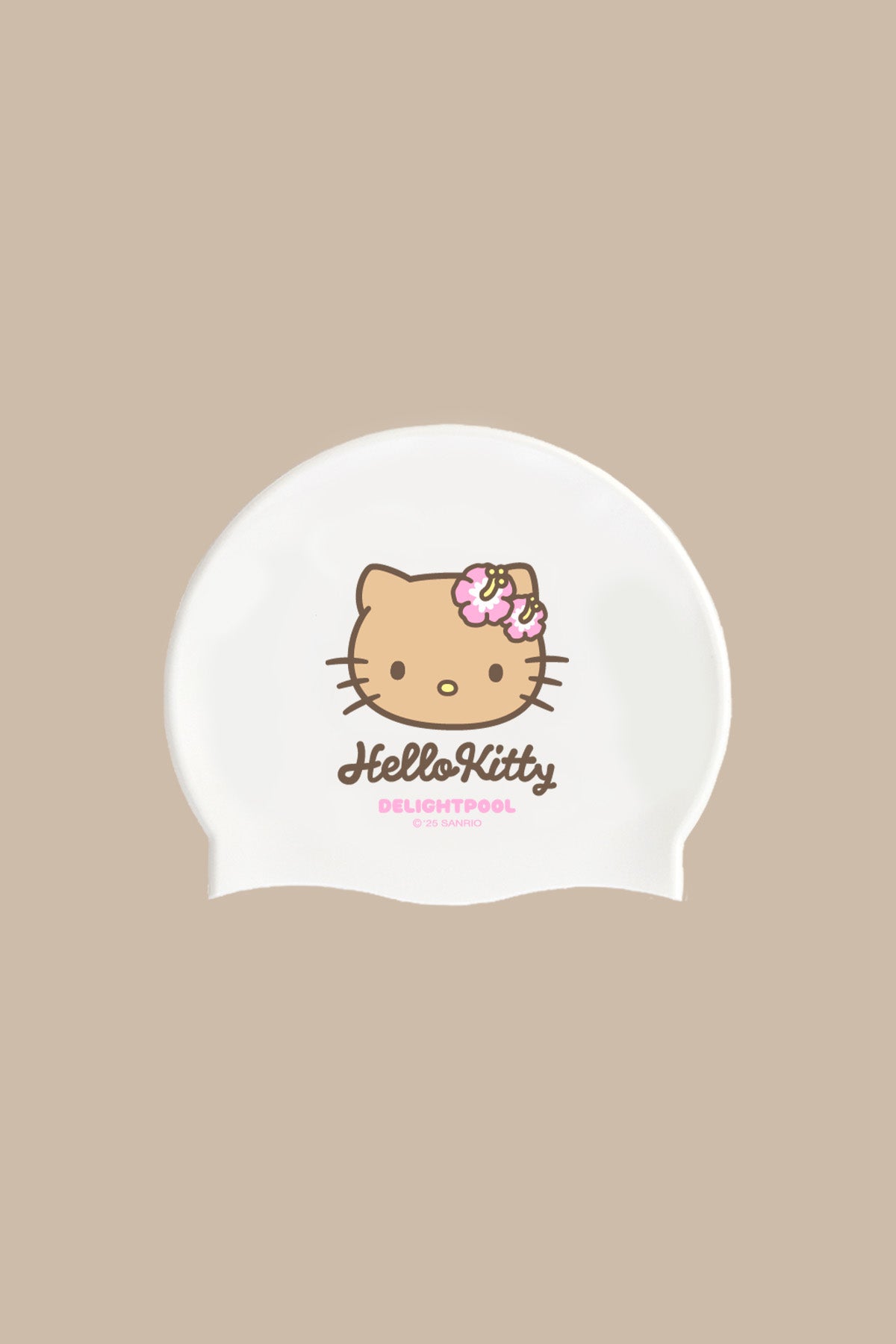 Aloha Hello Kitty swimcap - White