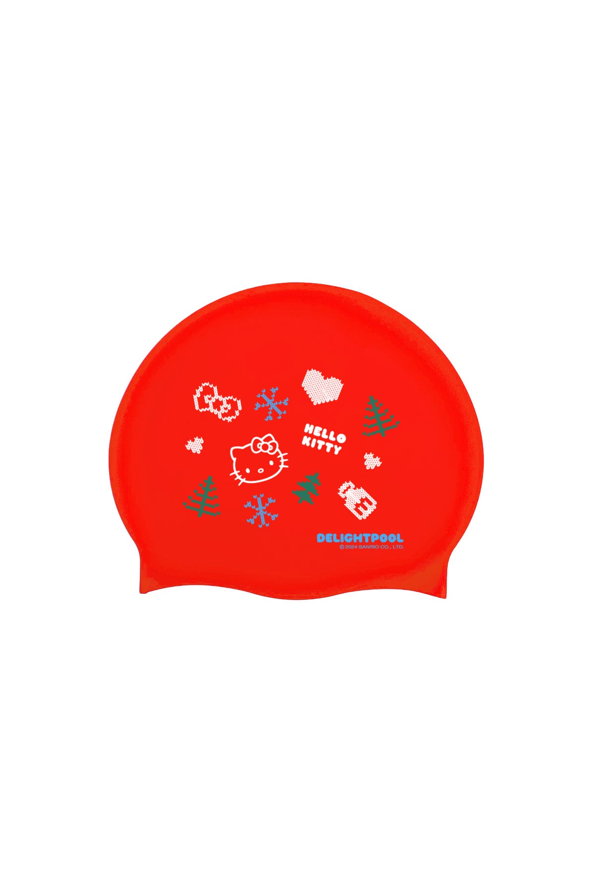 ホリデー セーター マジック スイムキャップ - レッド