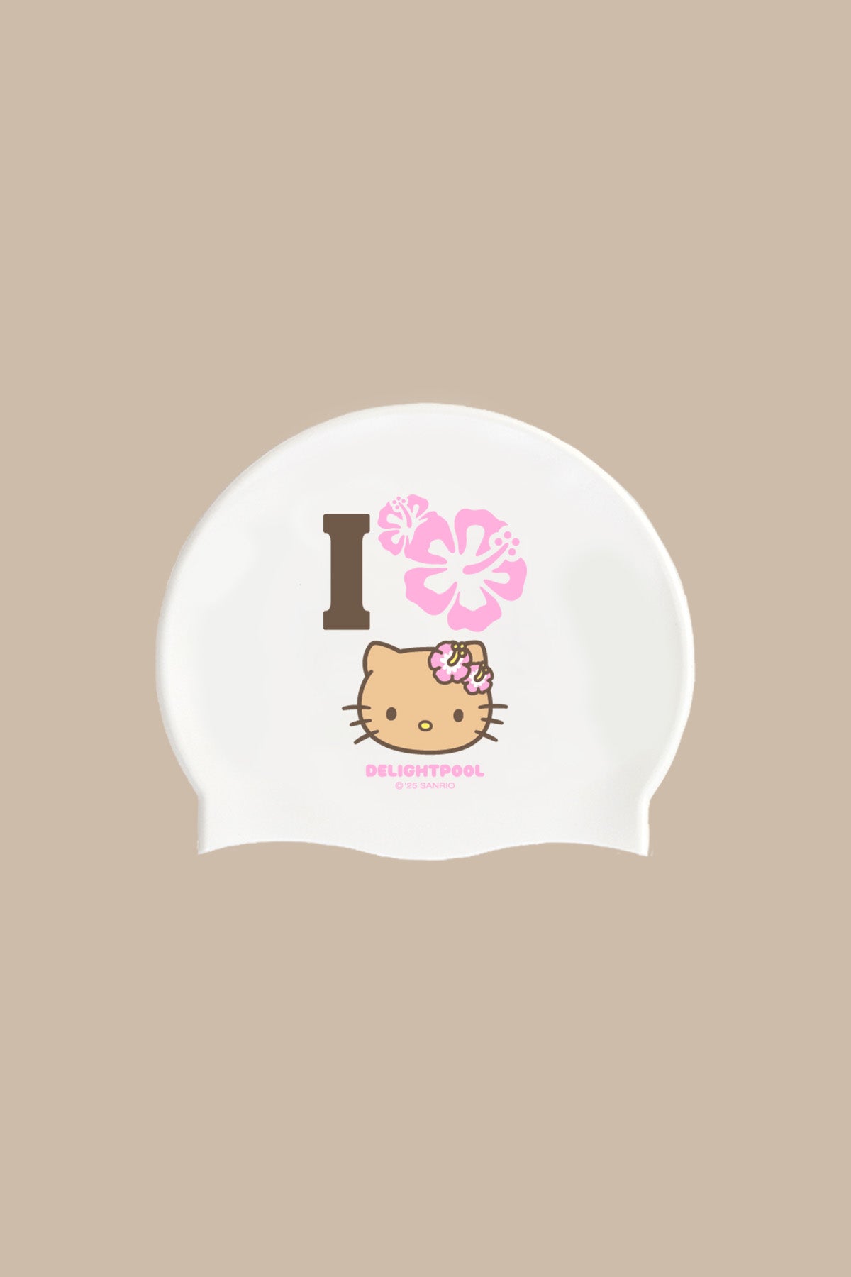 I 🌺 Hello Kitty swimcap - White