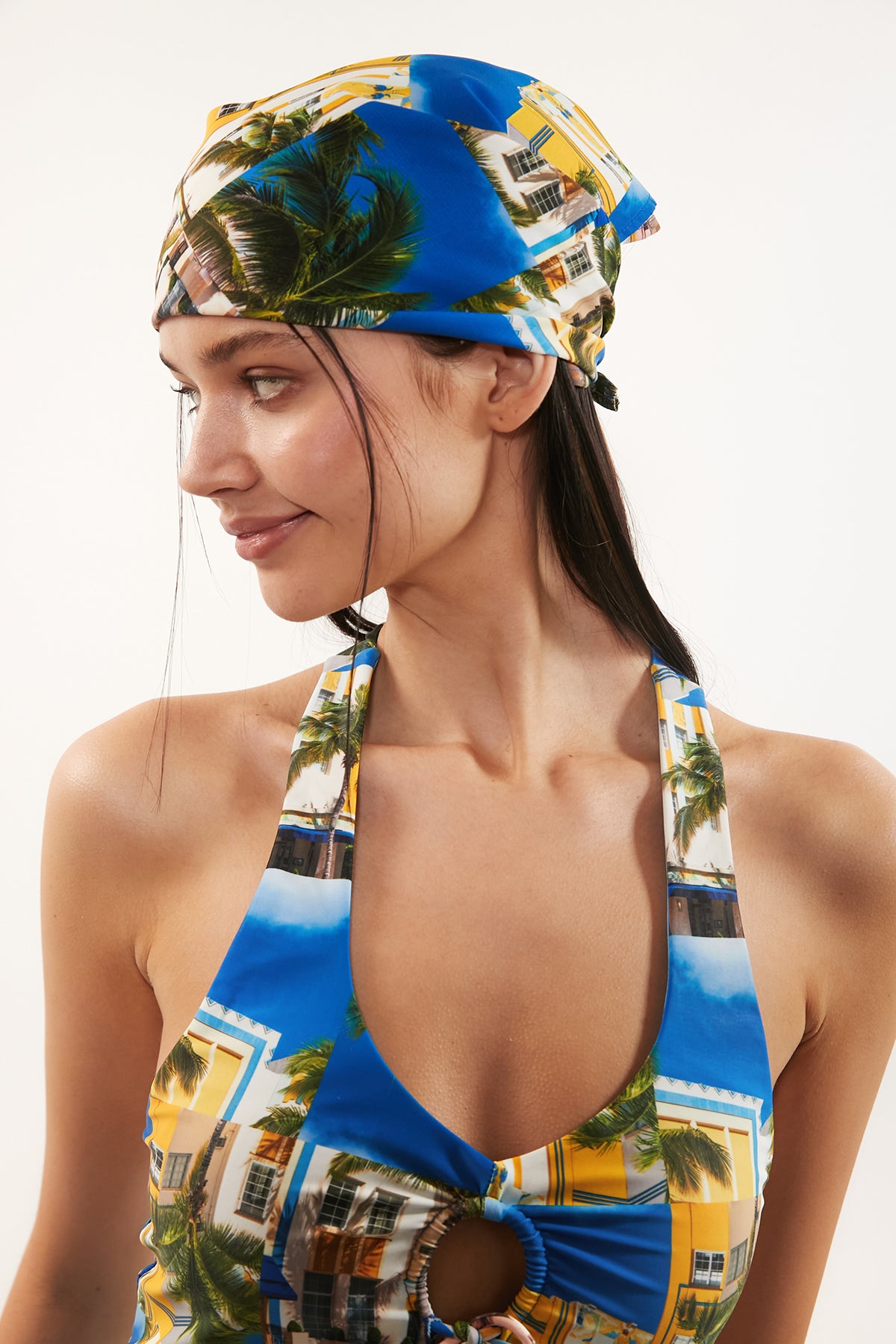 Miami Hotel Bandana - Cobalt Blue
