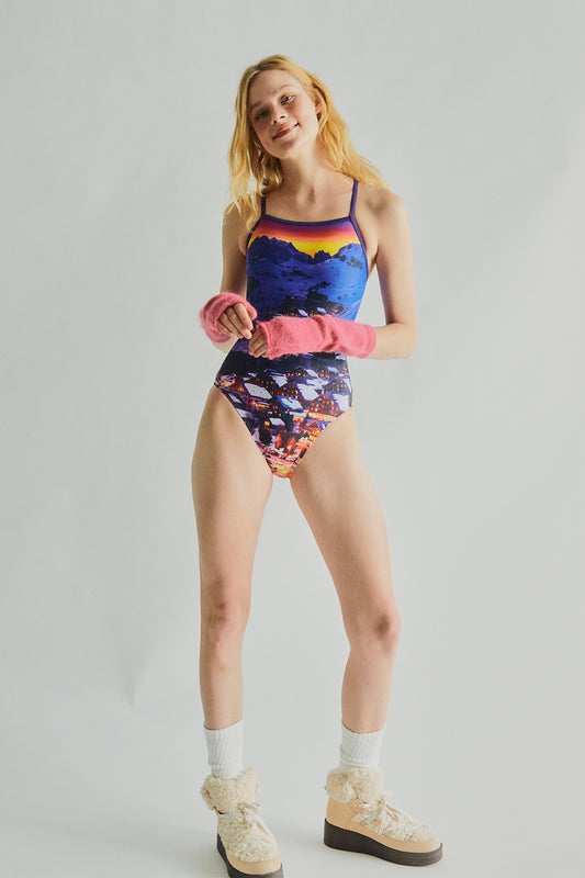 アルプススキークラブ水着 - パープルナイト