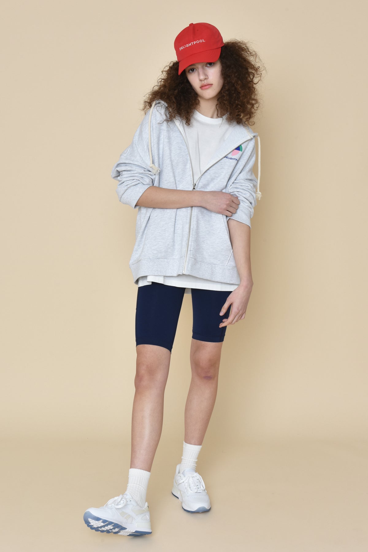 DP Hood Zip-up - Melange Gray