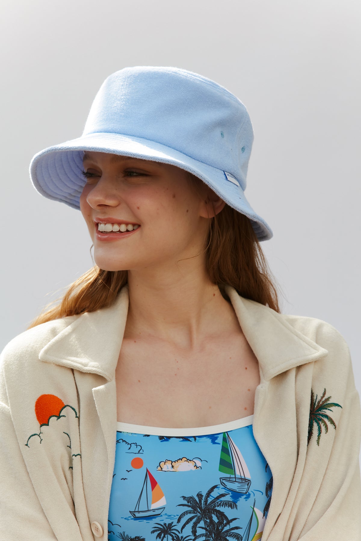 Terry Bucket Hat - Sky Blue