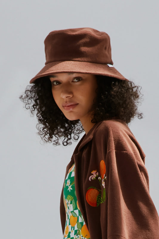 Terry Bucket Hat - Brown