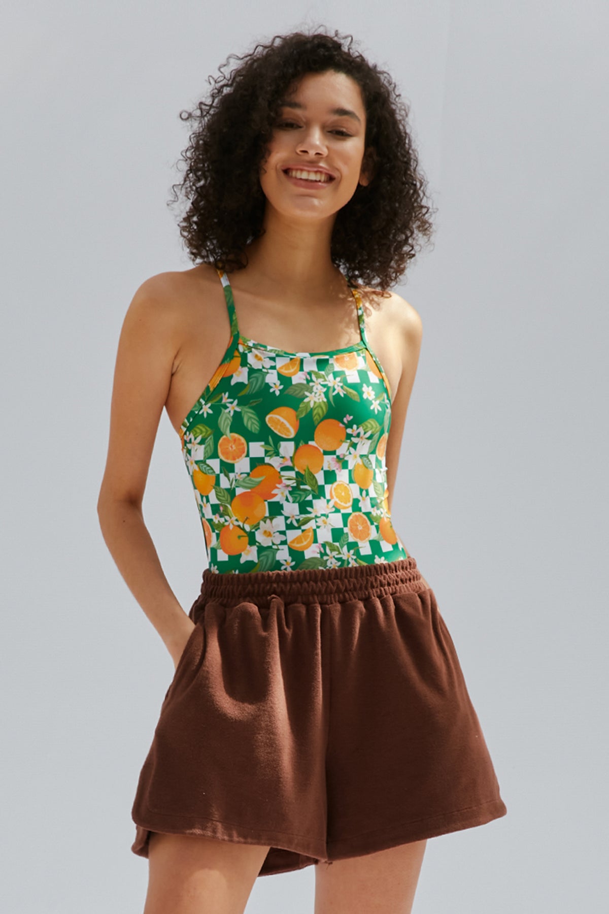 Terry Shorts - Coconut Brown