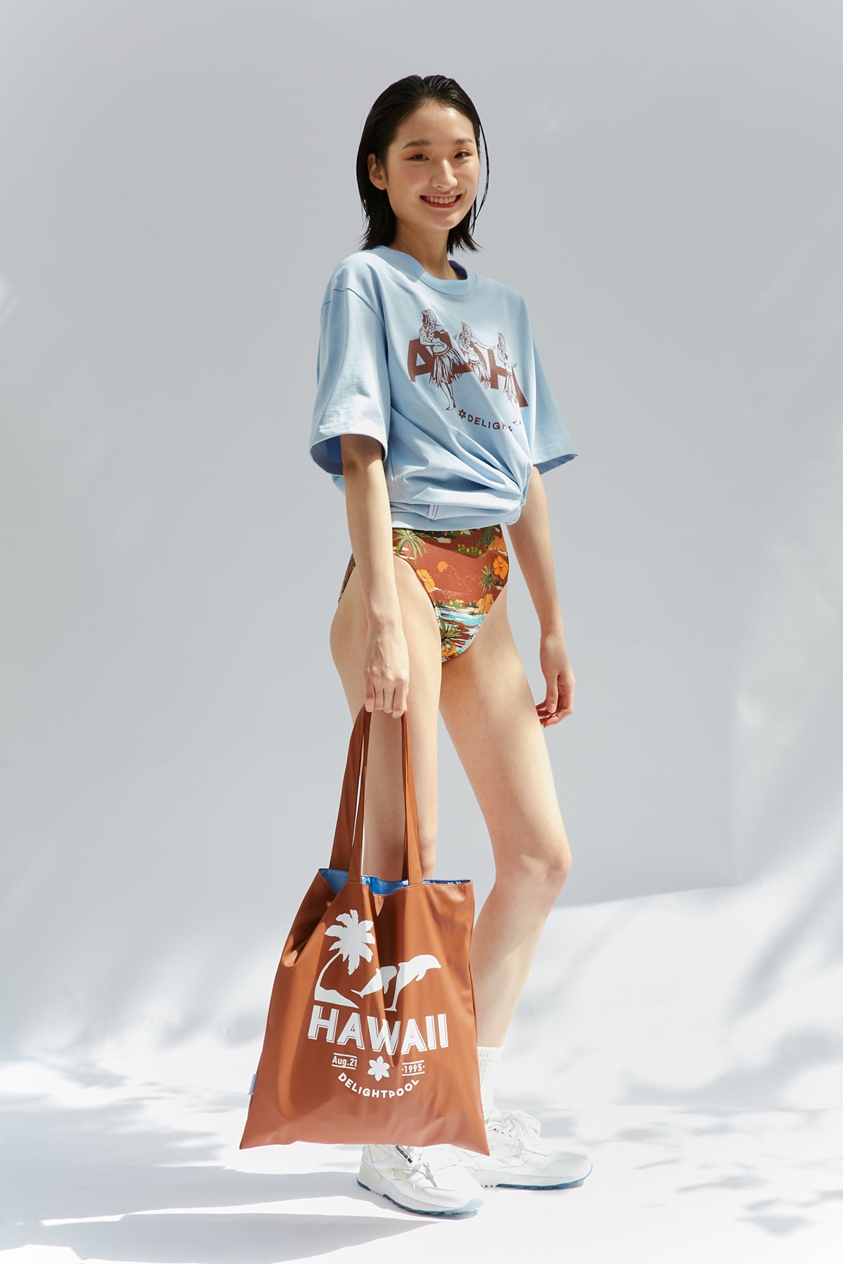 Sac shopping Dolphin Twins - Marron