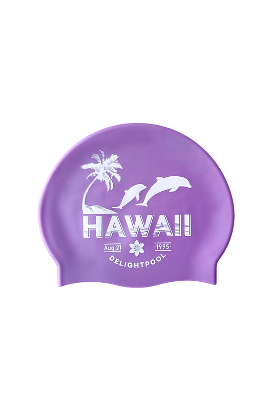 Dophin Twins swim cap - Lilac (pearl)
