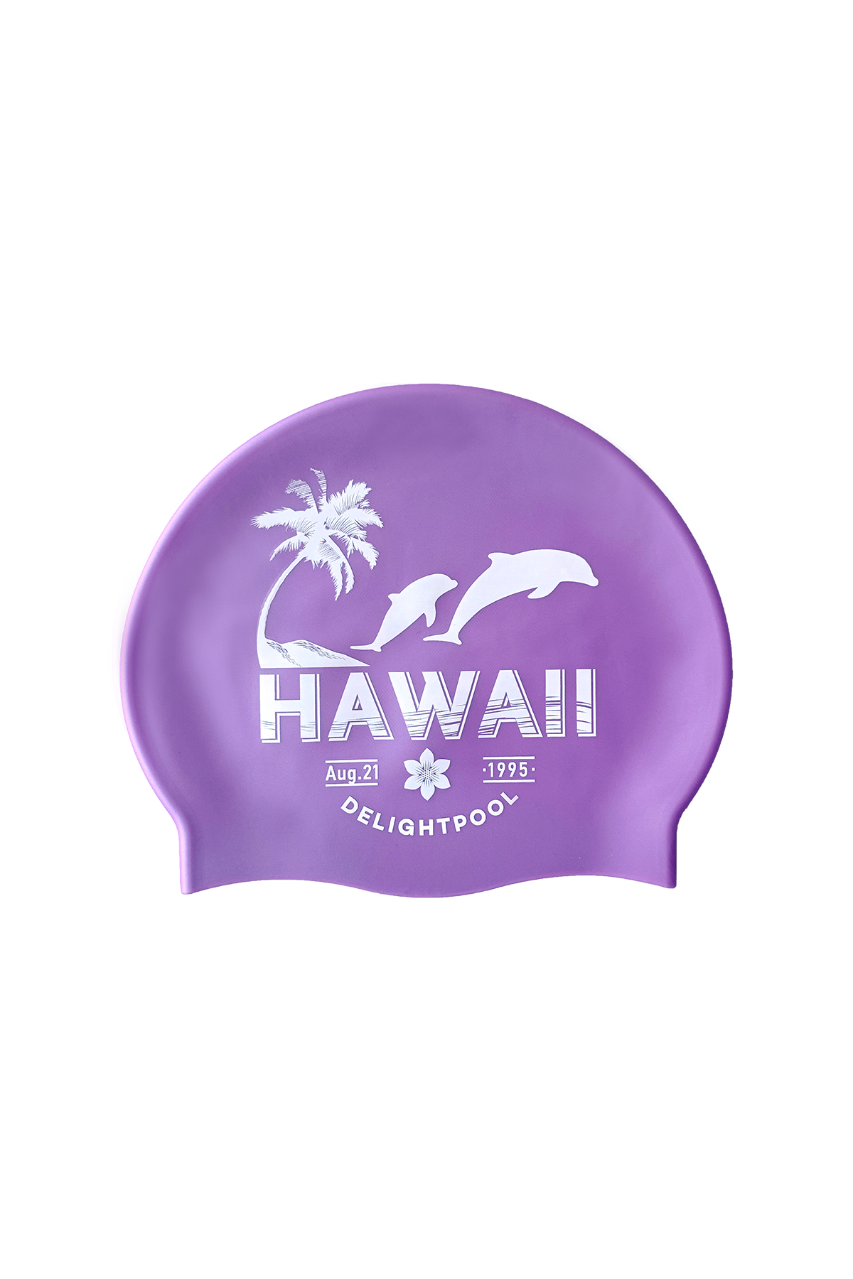 Dophin Twins swim cap - Lilac (pearl)