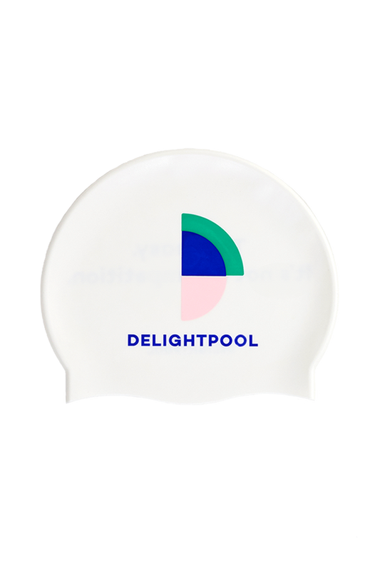 競技用スイムキャップではありません - ホワイト(パール)