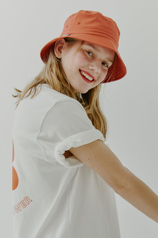 Airy Bucket Hat - Brick orange