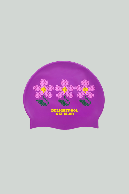 Flower Sweater swim cap - Violet