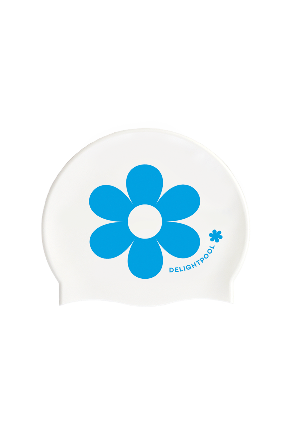 Flower power swim cap - Blue
