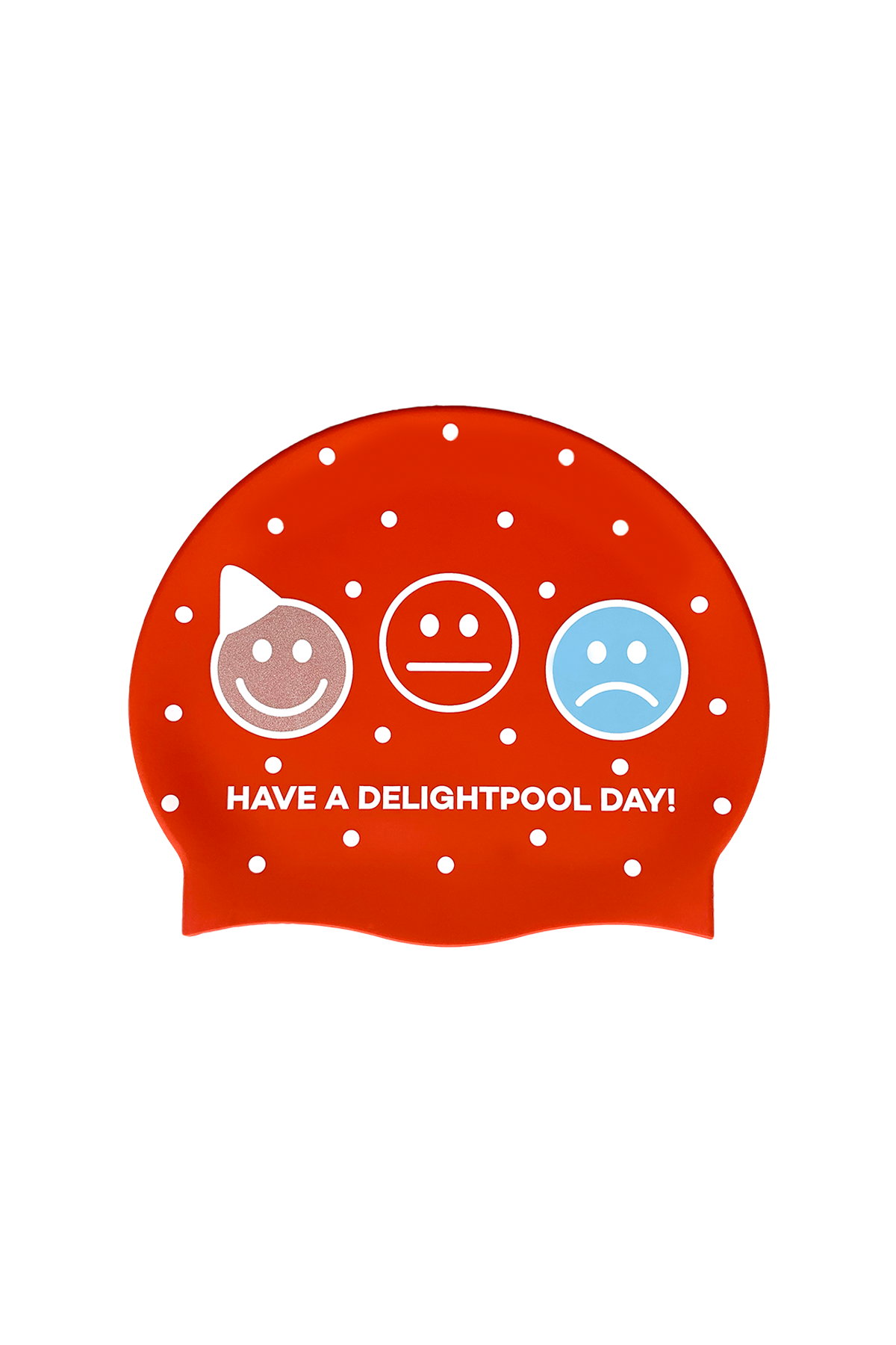 Winter Holiday swim cap - Red