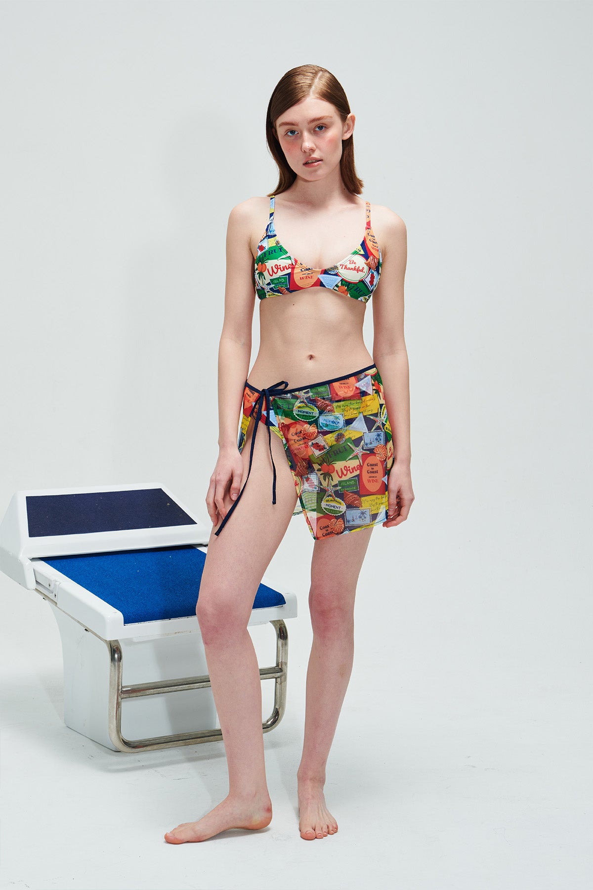 Mini-jupe en maille - Multi