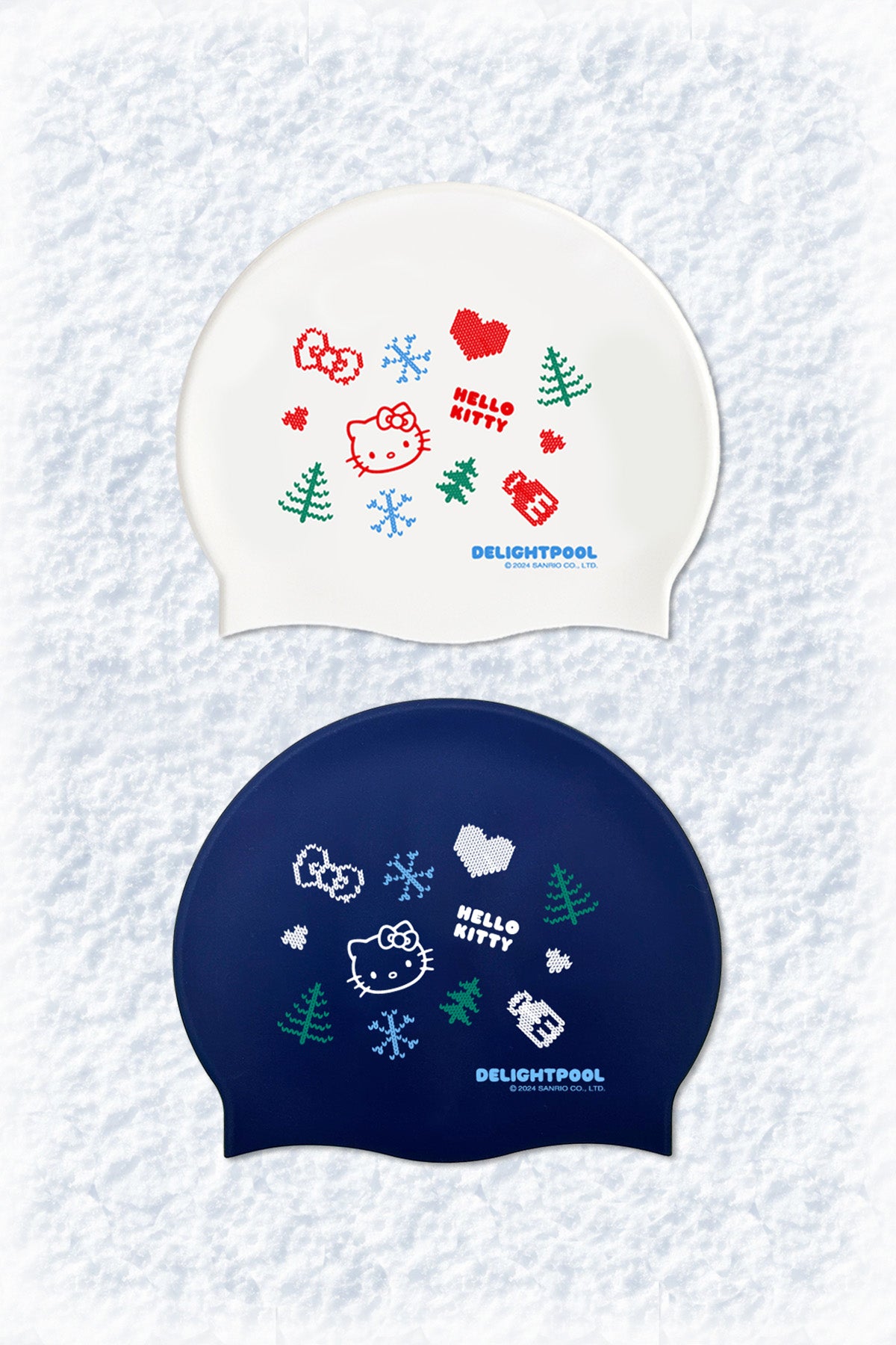 ホリデー セーター マジック スイムキャップ - ネイビー