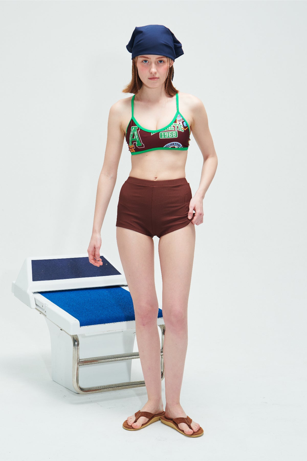 Haut de bikini Athletic Club - Burgundy Rush