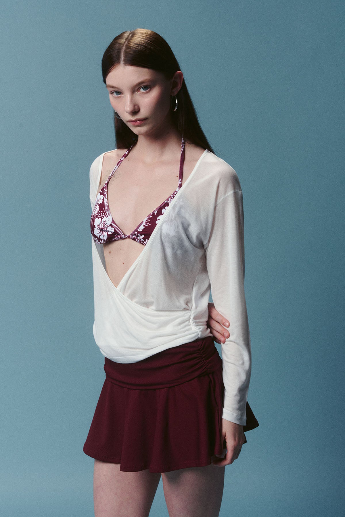 Romy Cover-up Top - Seashell white