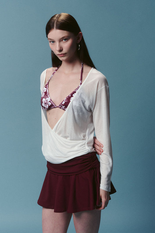 Romy Cover-up Top - Seashell white