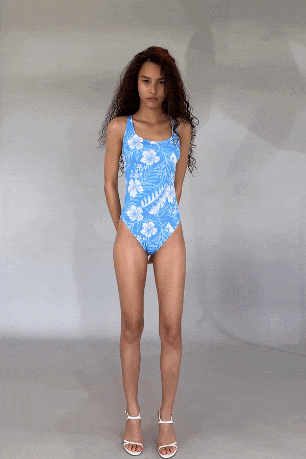 Club Paradiso One-piece Swimsuit - Capri Blue