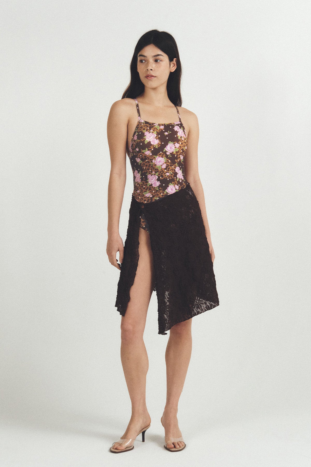 Rosy Leopard swimsuit - Hazel Kiss