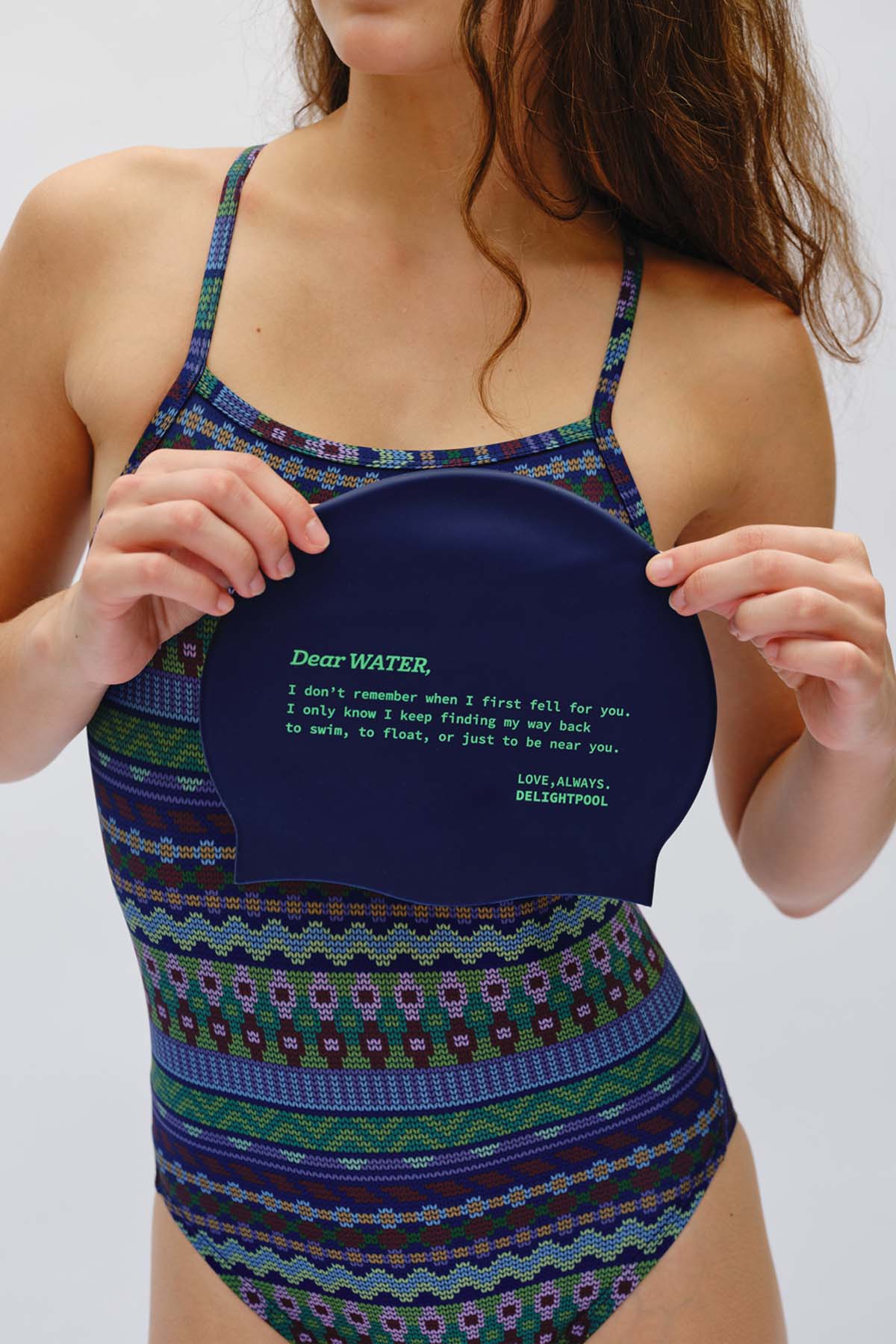 Dear Water Swim Cap - Navy