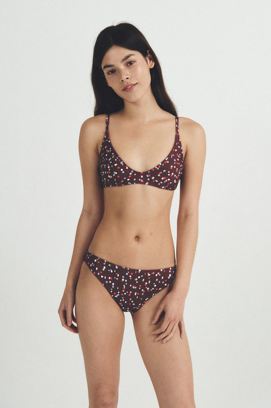 グランピードットビキニトップ - チェリーポップ