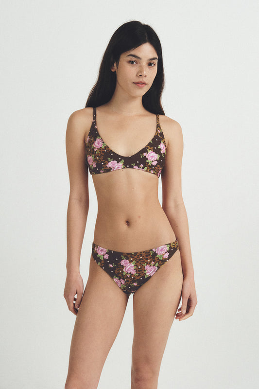 ロージーレオパードビキニトップ - ヘーゼルキス