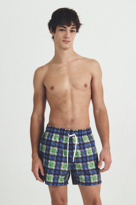 Maillot de bain à pois tartan - Forêt de baies