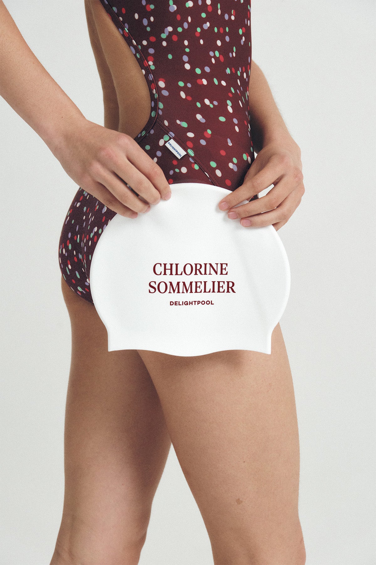 Chlorine Sommelier Swim Cap - White