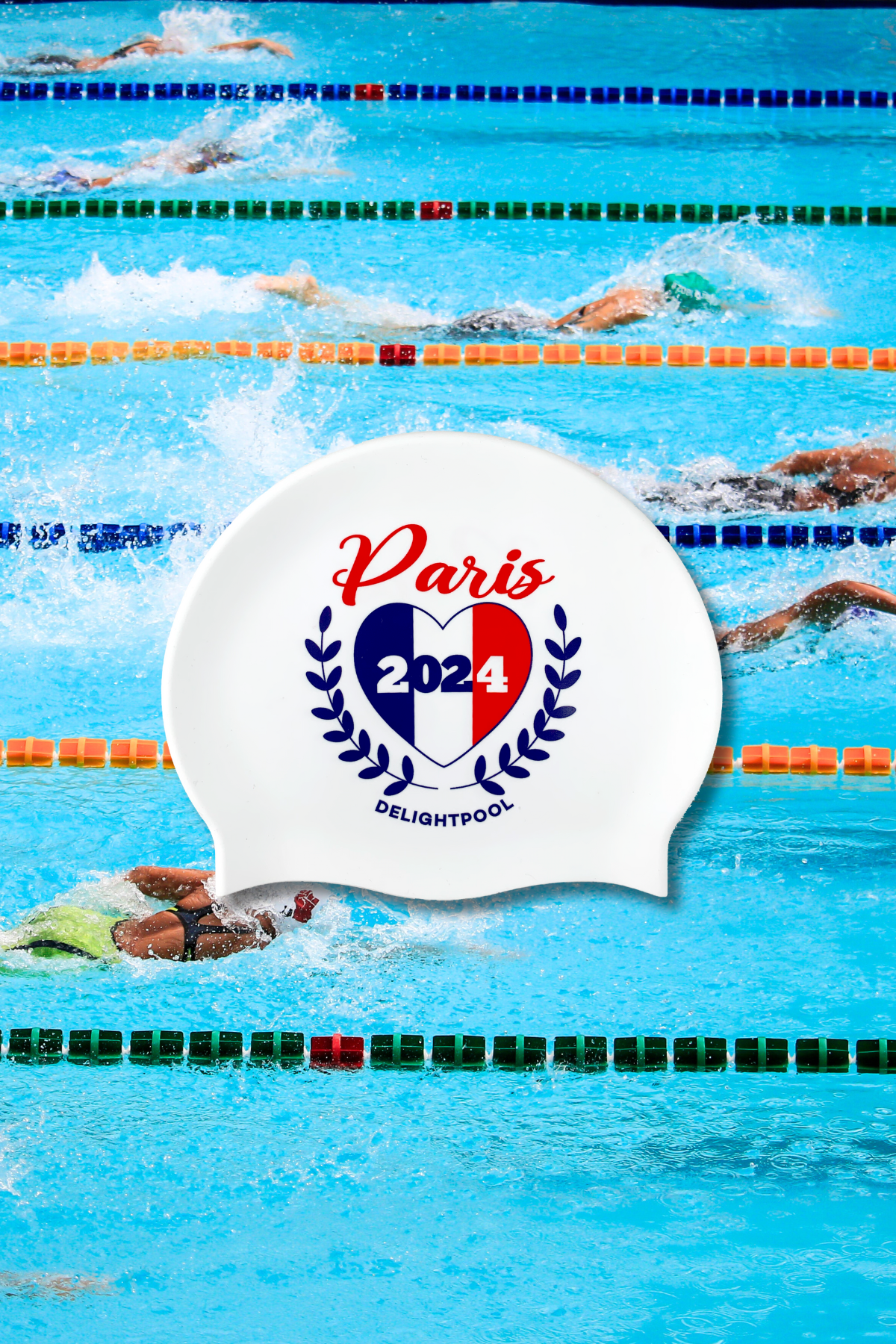 PARIS 2024 Swim Cap - White