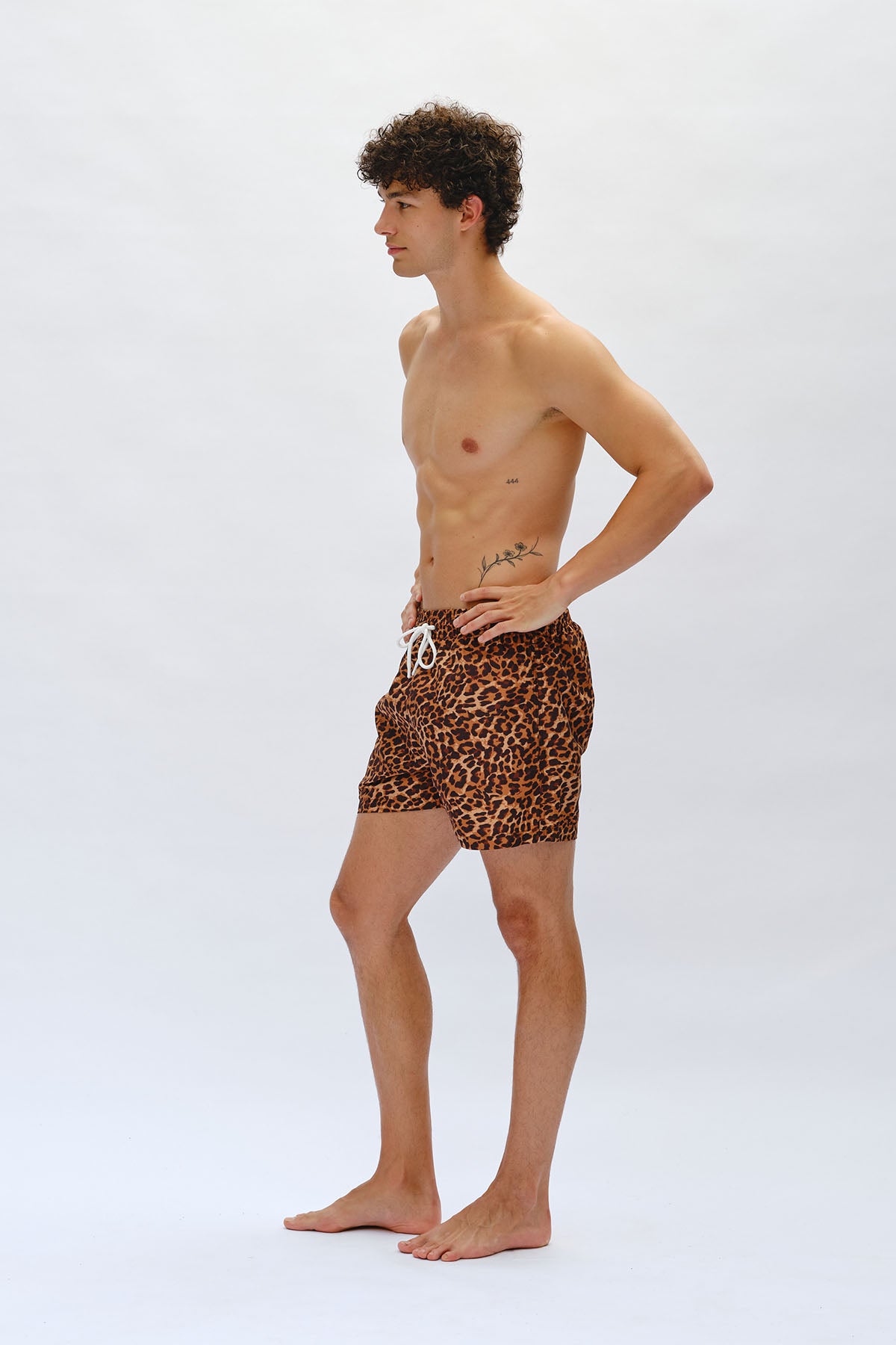 Sienna Leopard Swim Trunks - Toffee Brown