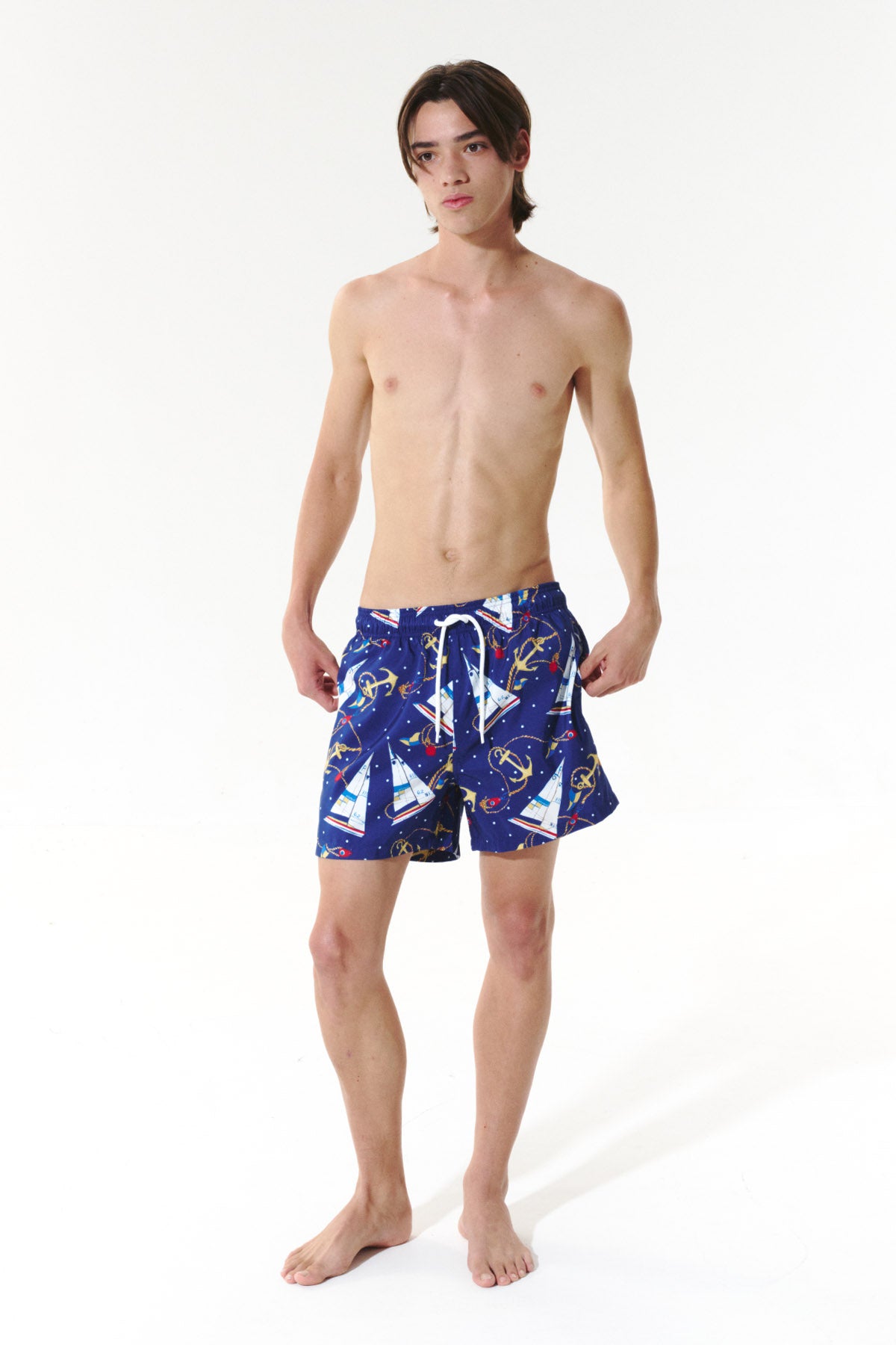 Midnight Sail Swim Trunks - Starry Navy