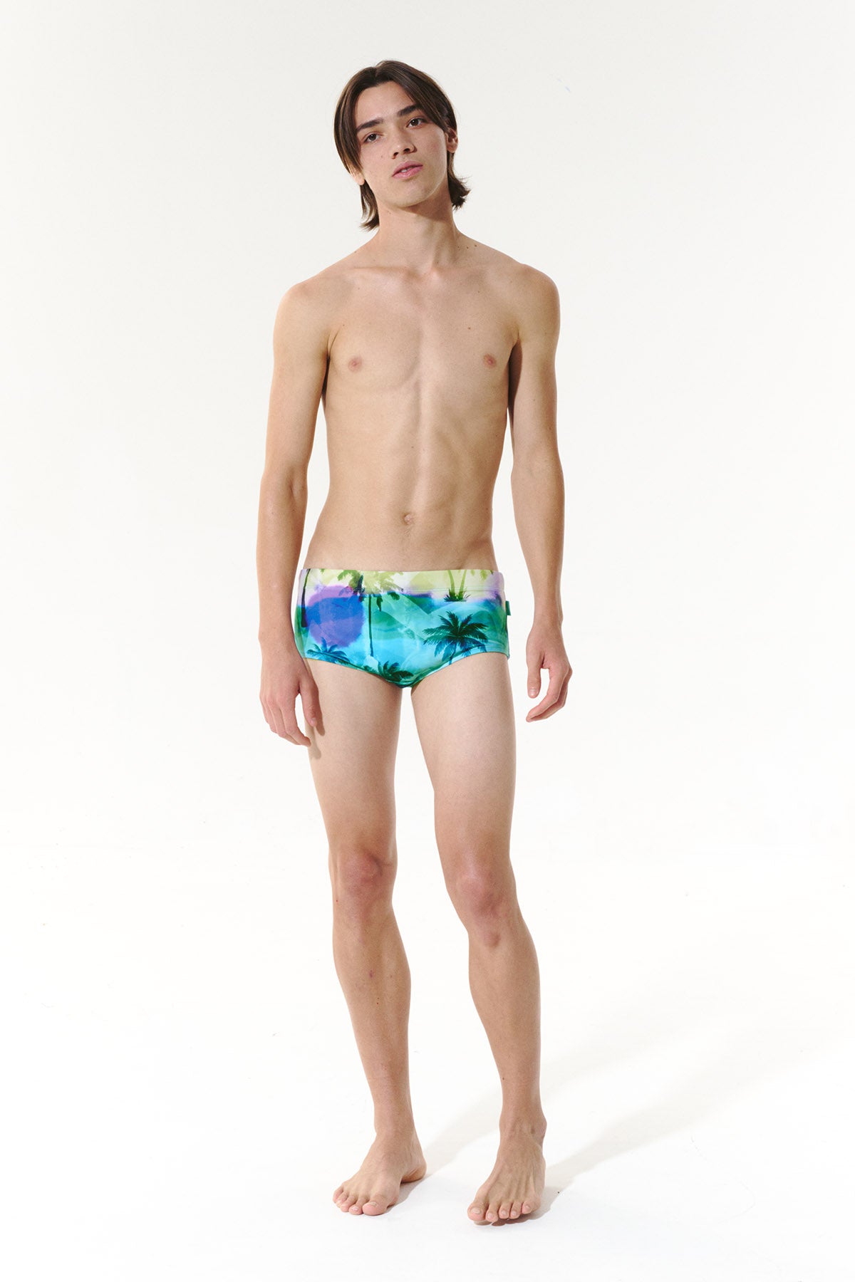 Sunfade Heat Square Leg Swimsuit - Lagoon Aqua