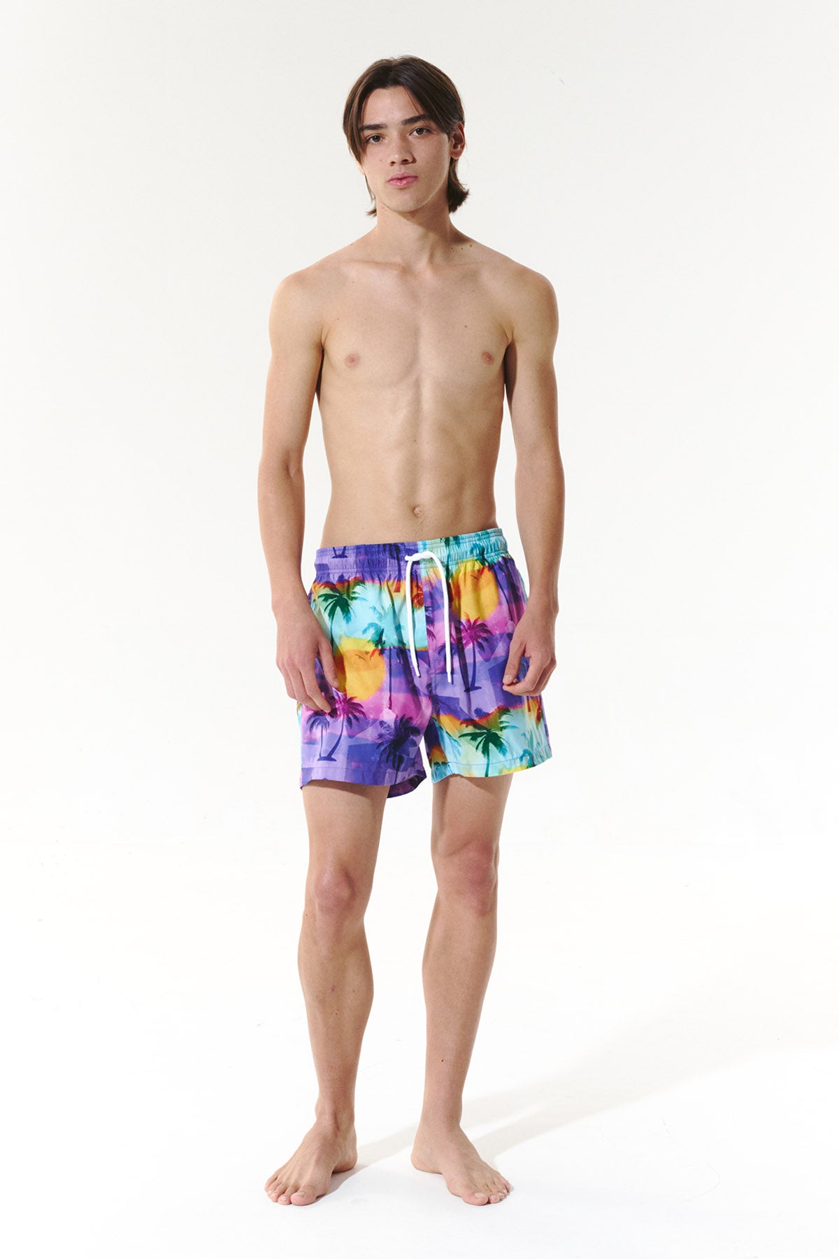 Sunfade Heat Swim Trunks - Dusk Purple