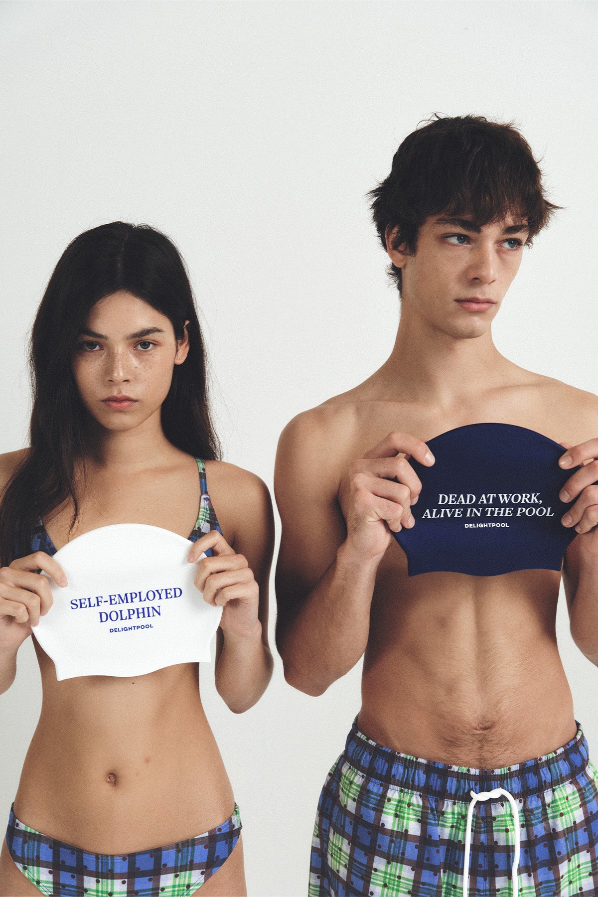 Alive in the pool Swim Cap - Navy