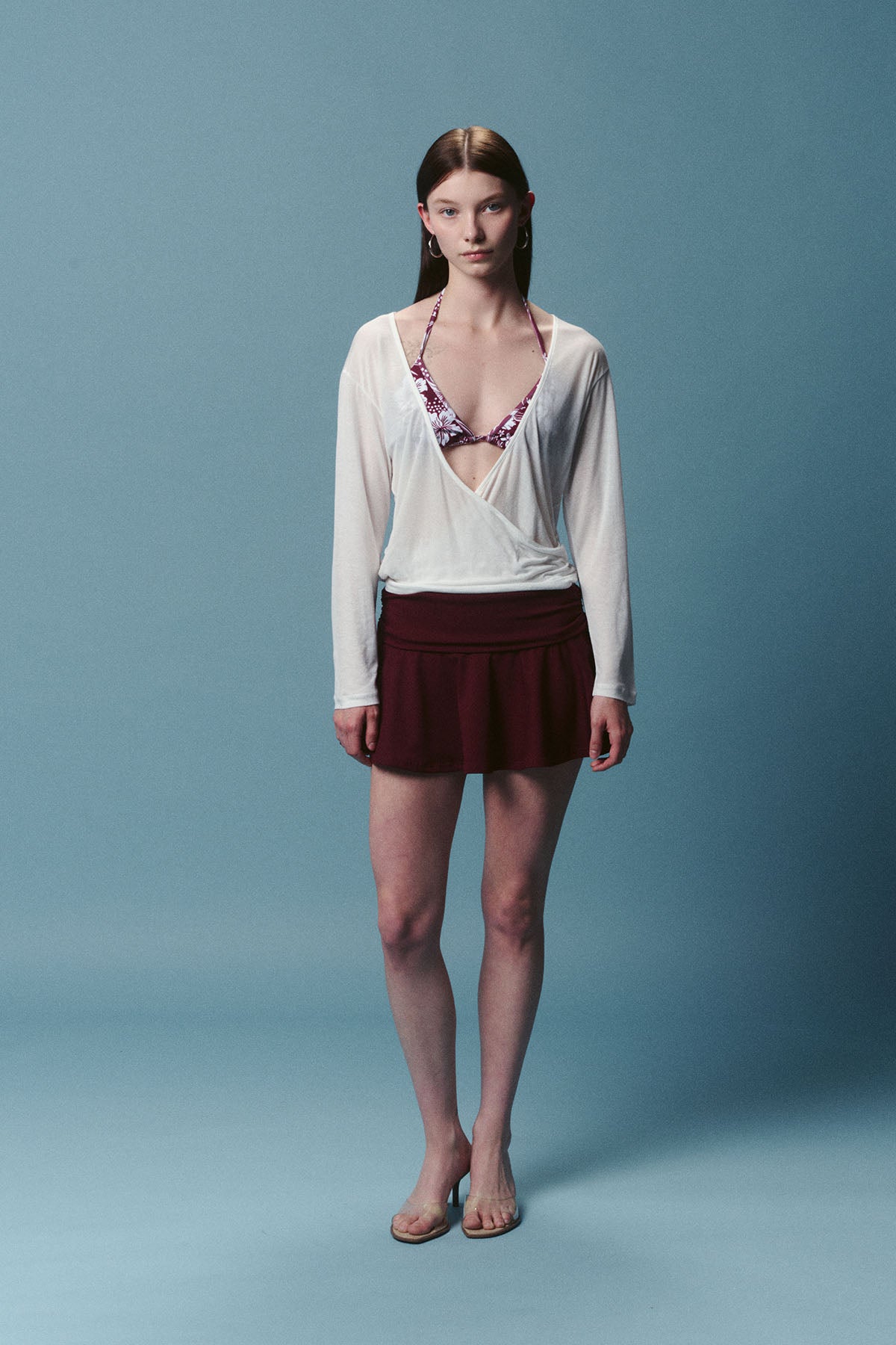 Gia Water Skirt - Bordeaux
