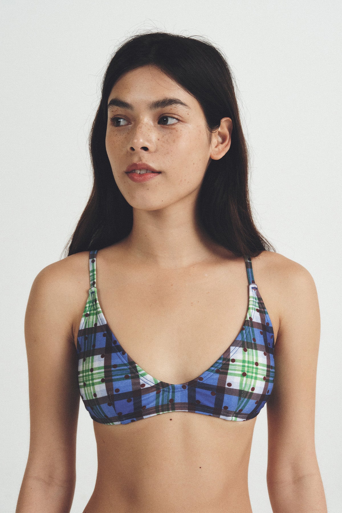 サファイア ブルーム ビキニトップ - ロイヤルネイビー