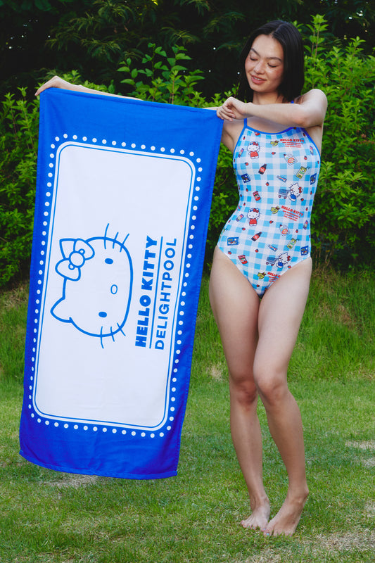 Hello Kitty Beach Towel - Blue