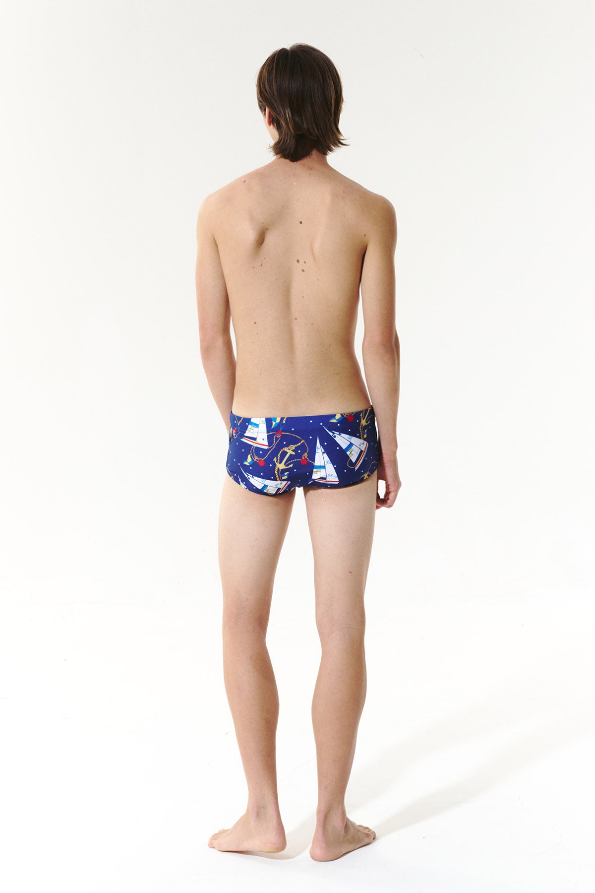 Midnight Sail Square Leg Swimsuit - Starry Navy