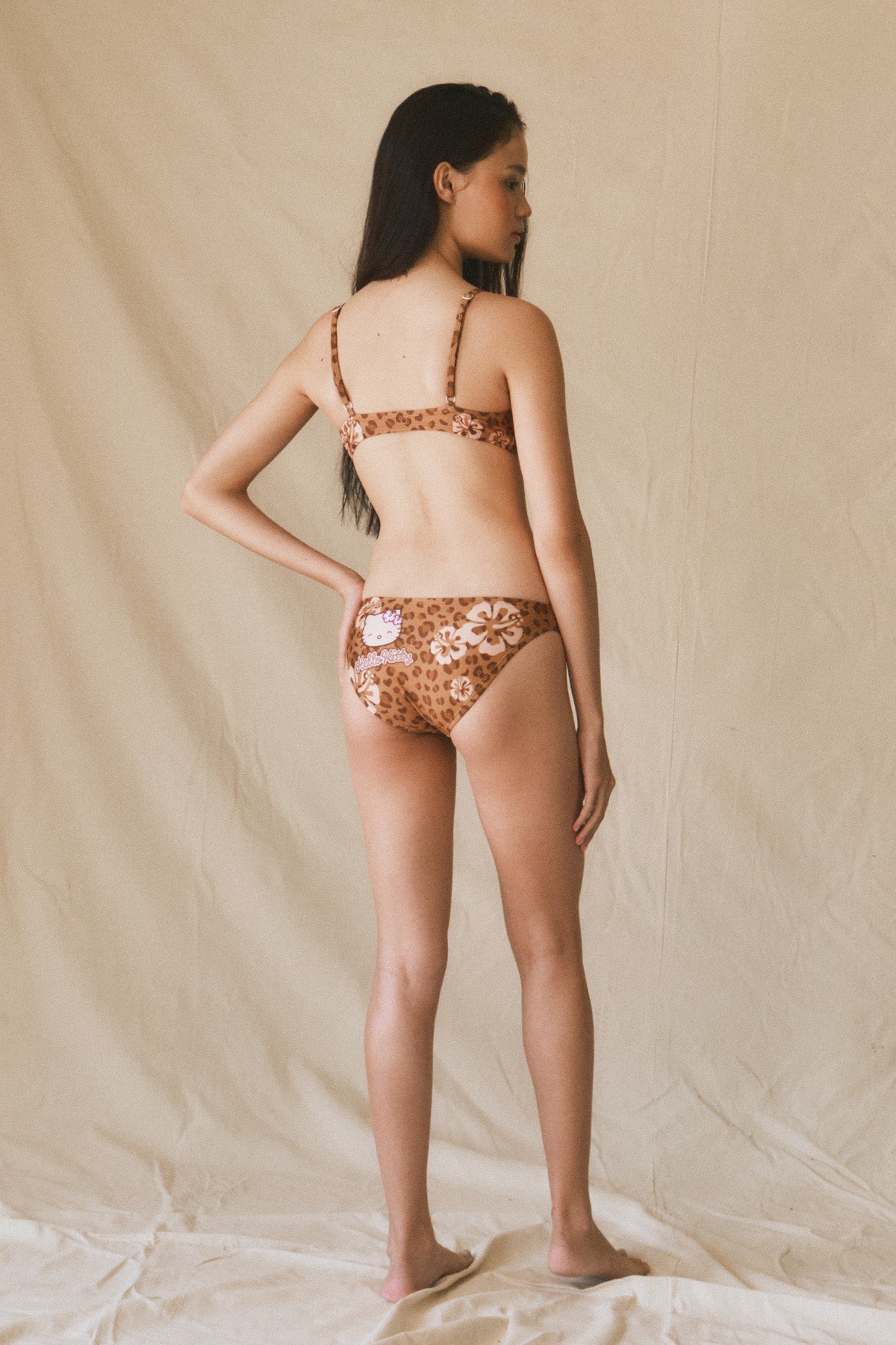 Aloha Leopard  BIKINI TOP - Coconut Tan