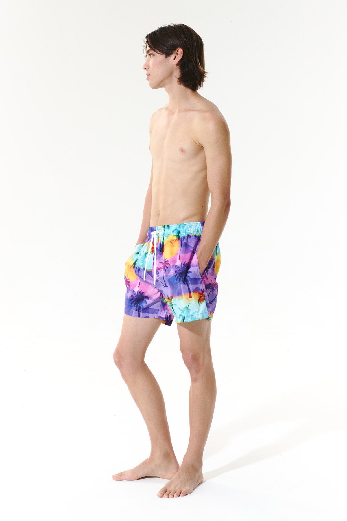 Sunfade Heat Swim Trunks - Dusk Purple