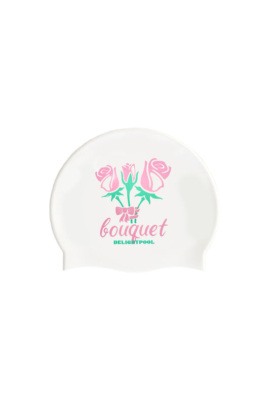 Rose Bouquet Swim Cap - Pink