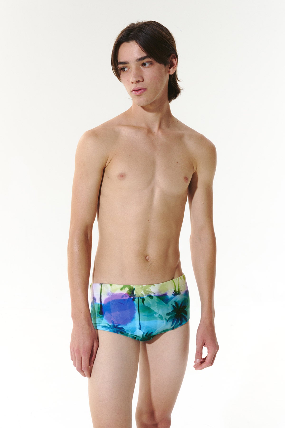 Sunfade Heat Square Leg Swimsuit - Lagoon Aqua