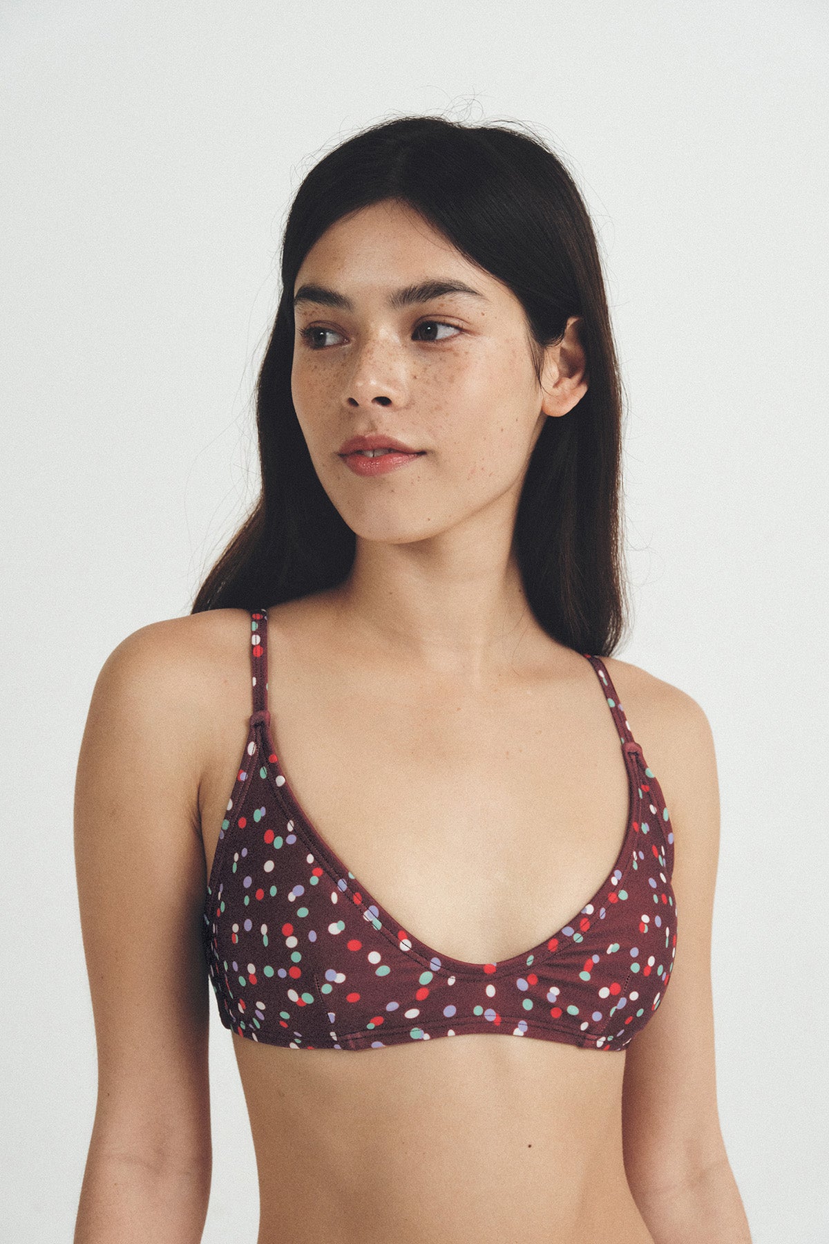 サファイア ブルーム ビキニトップ - ロイヤルネイビー