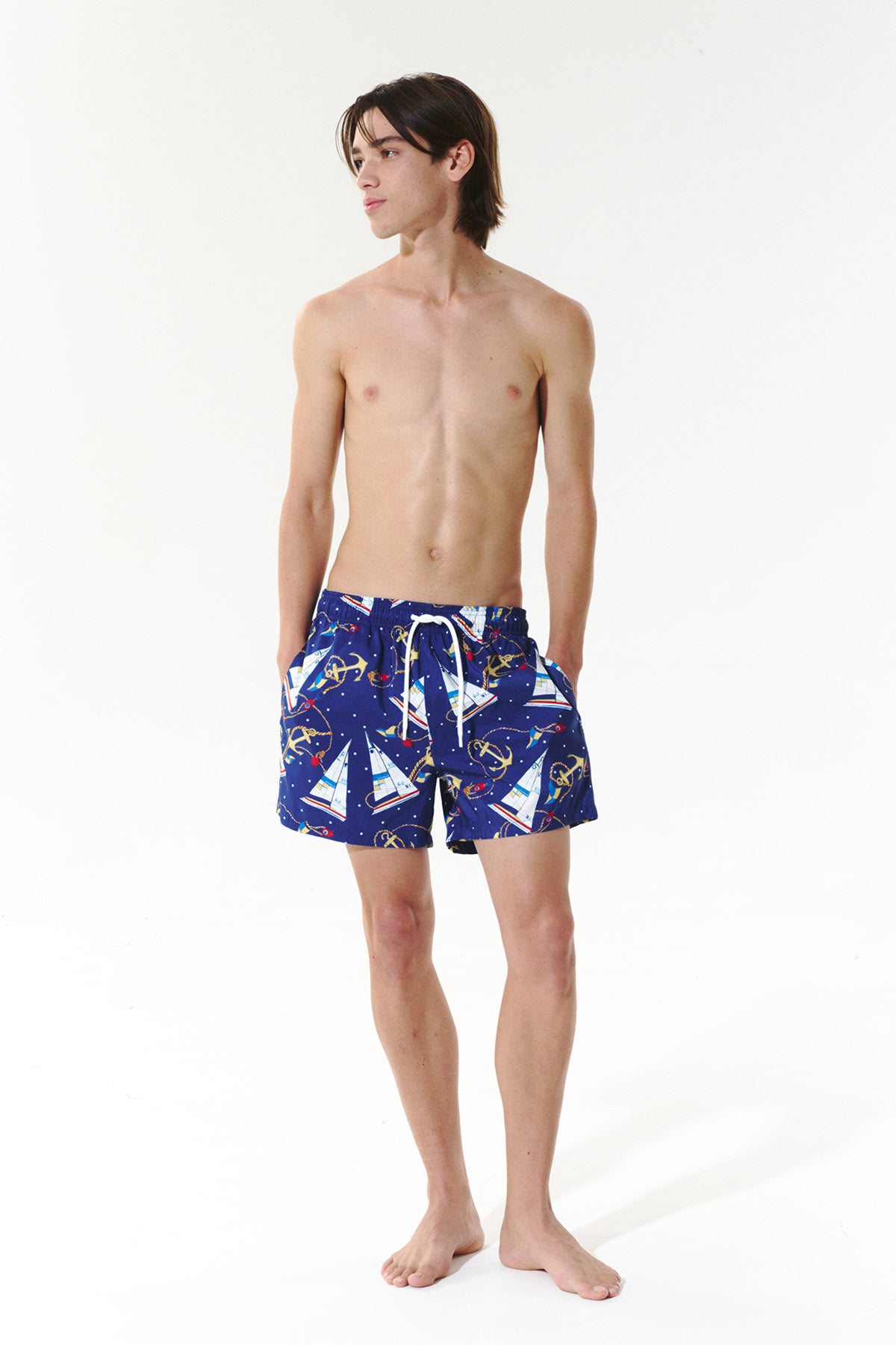 Midnight Sail Swim Trunks - Starry Navy