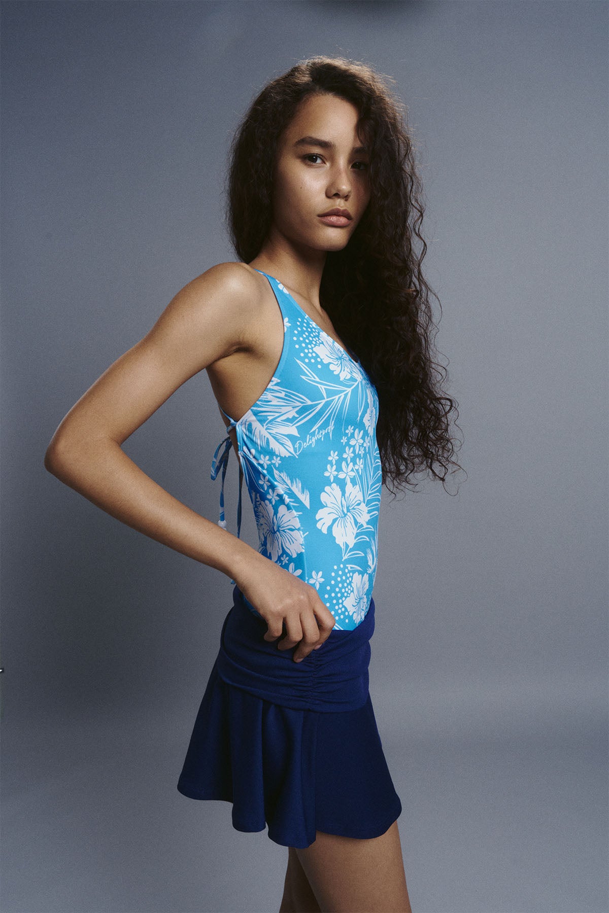 Gia Water Skirt - Ocean Ink