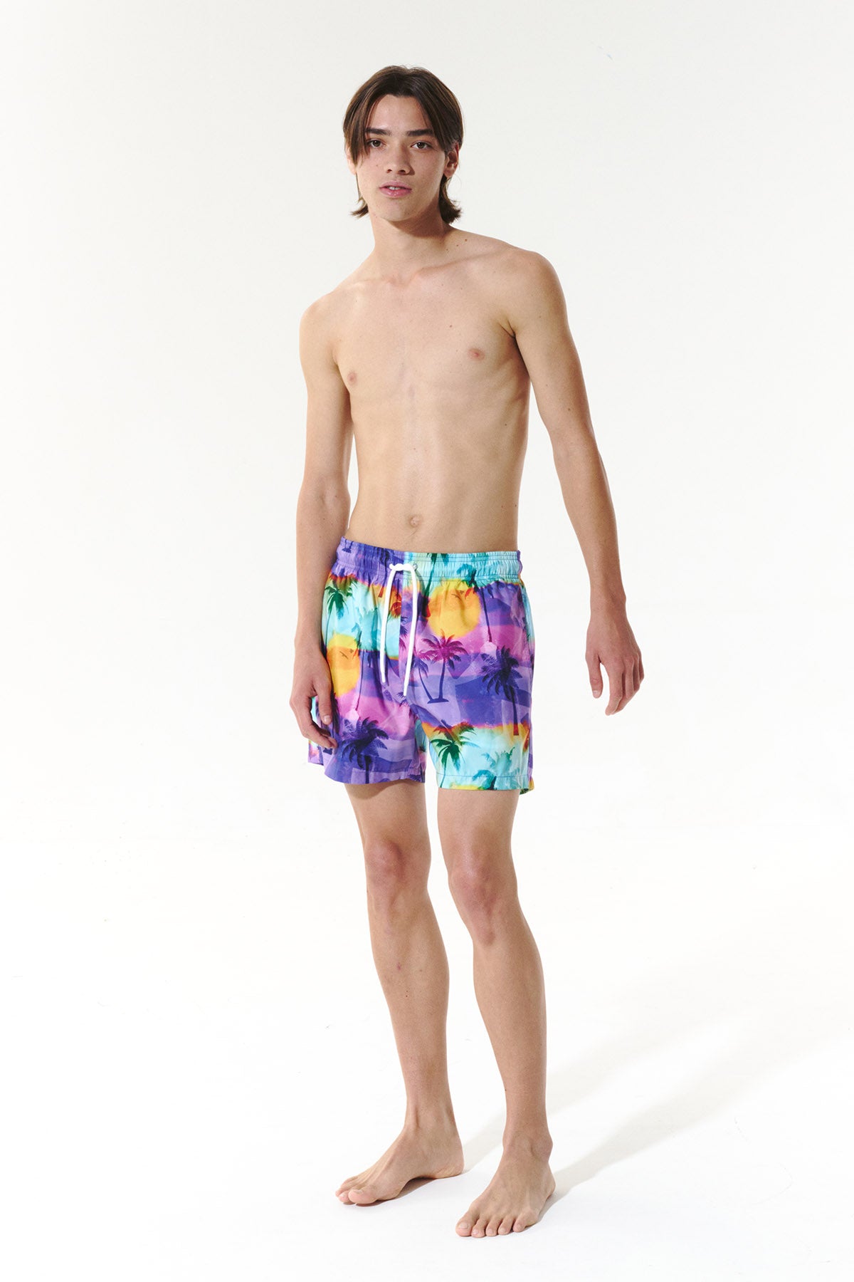 Sunfade Heat Swim Trunks - Dusk Purple